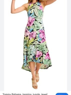 Tommy Bahama Tropical Halter High-Low Dress
